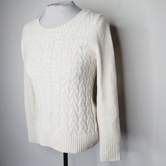 BANANA REPUBLIC Cashmere blend cable knit sweater - Picture 2 of 8